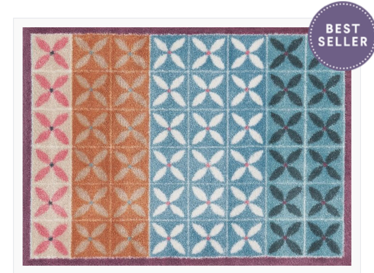 Turtle Mat Flower Fields Painterly - 40cm x 60cm (Small)