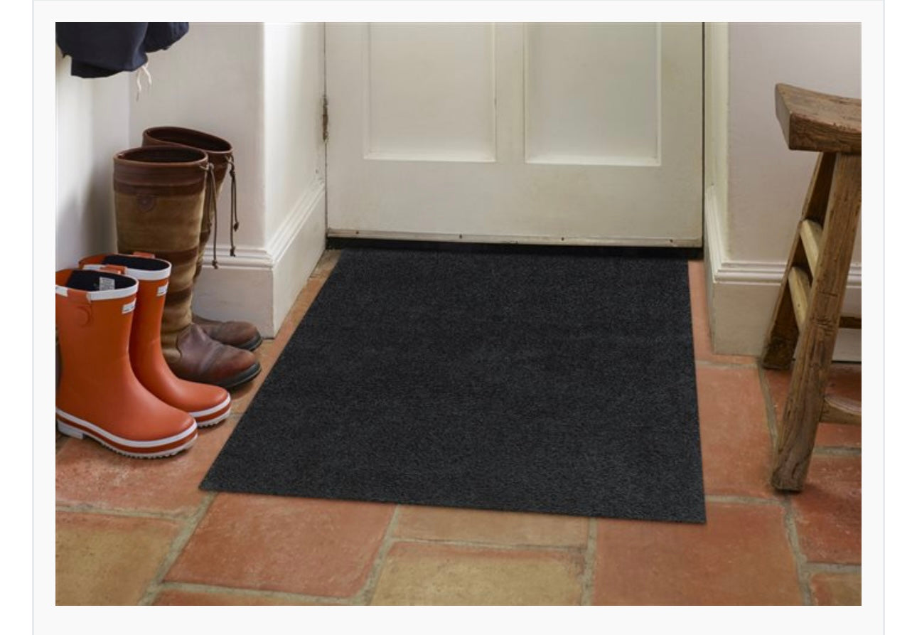 Turtle Mat Plain Grey - 75cm x 100cm (Large)