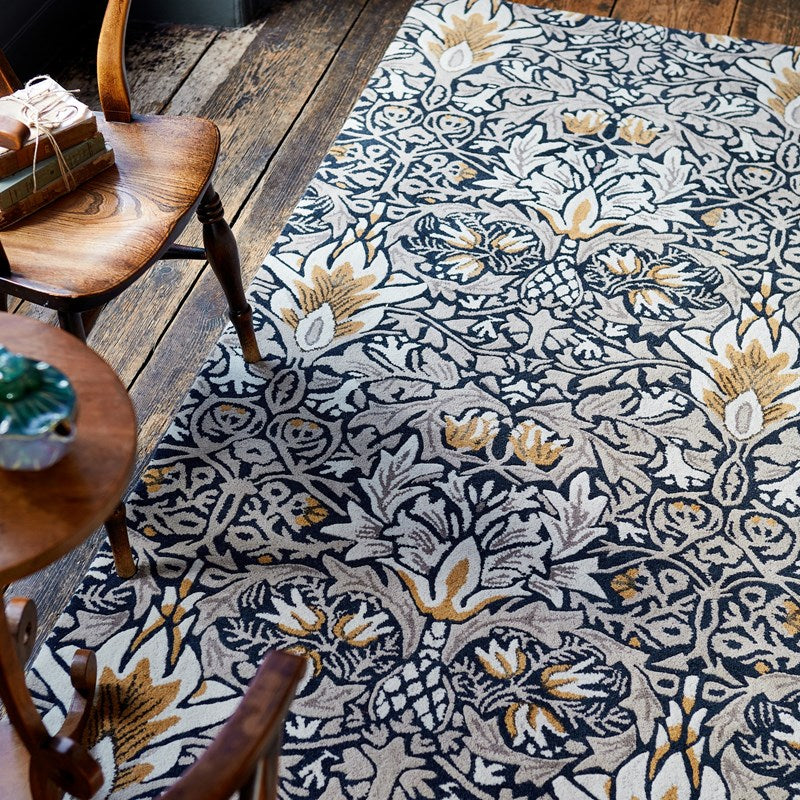 William Morris Snakeshead Indigo Rug