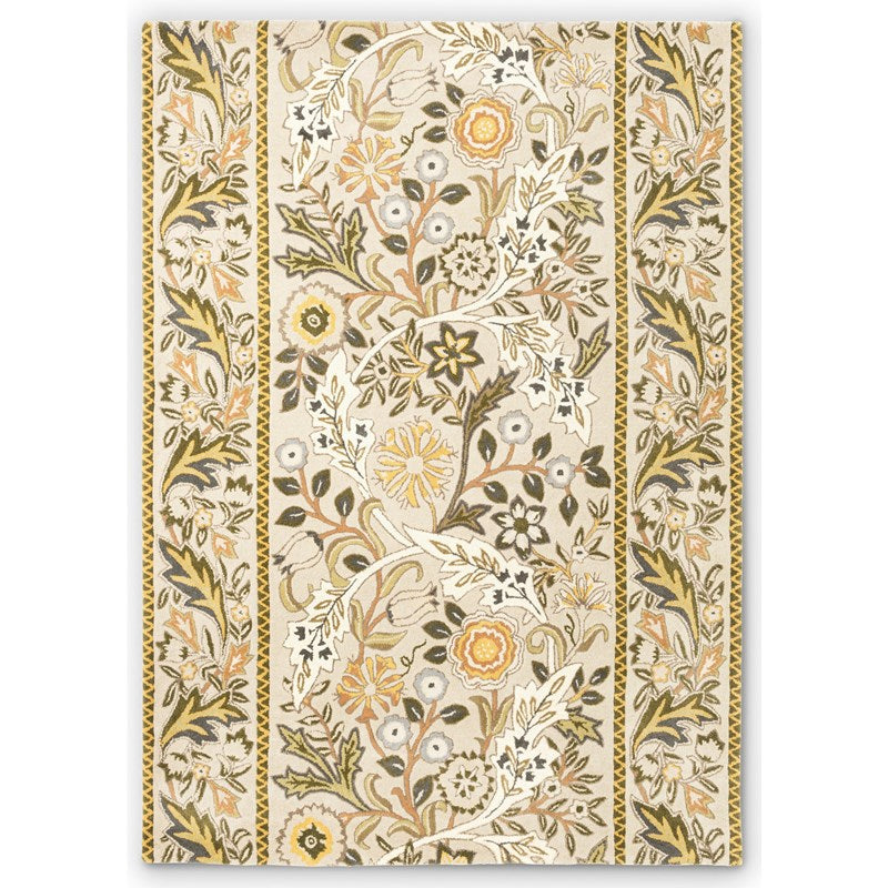 William Morris Wilhelmina Linen Mustard Rug