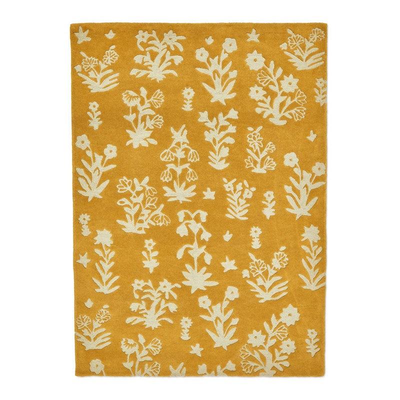 Sanderson Woodland Glade Gold Rug