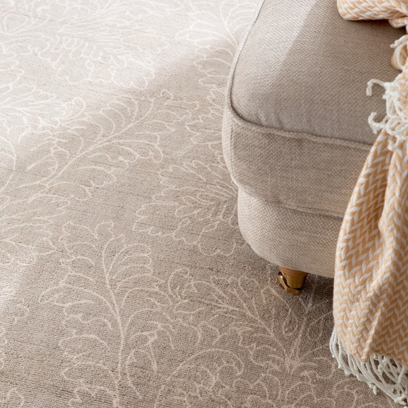 Laura Ashley Silchester Damask Dove Grey Rug