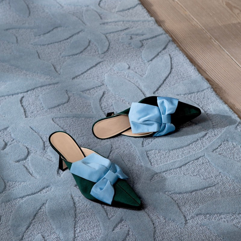 Laura Ashley Cleavers Seaspray Blue Rug