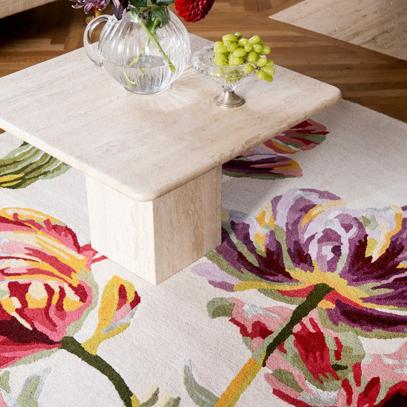 Laura Ashley Gosford Floral Cranberry Red Rug