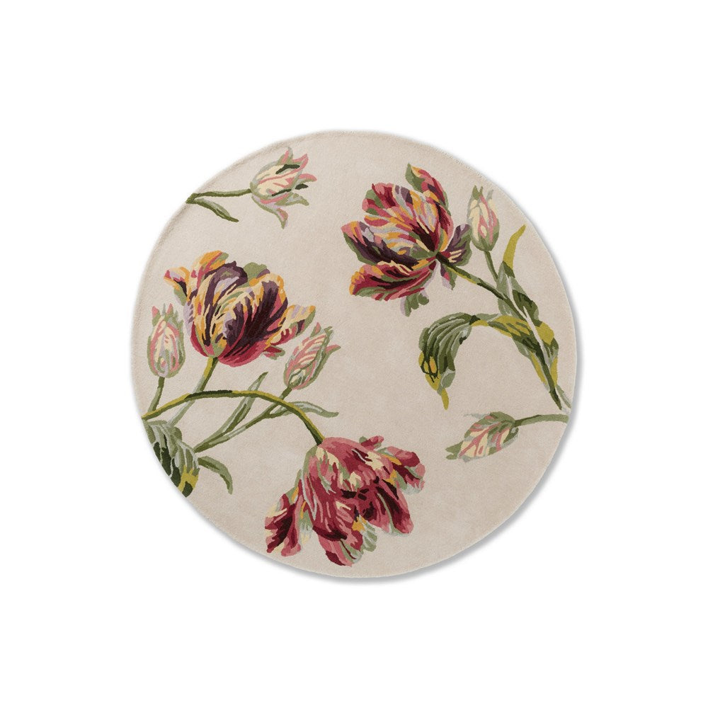 Laura Ashley Gosford Floral Cranberry Red Rug
