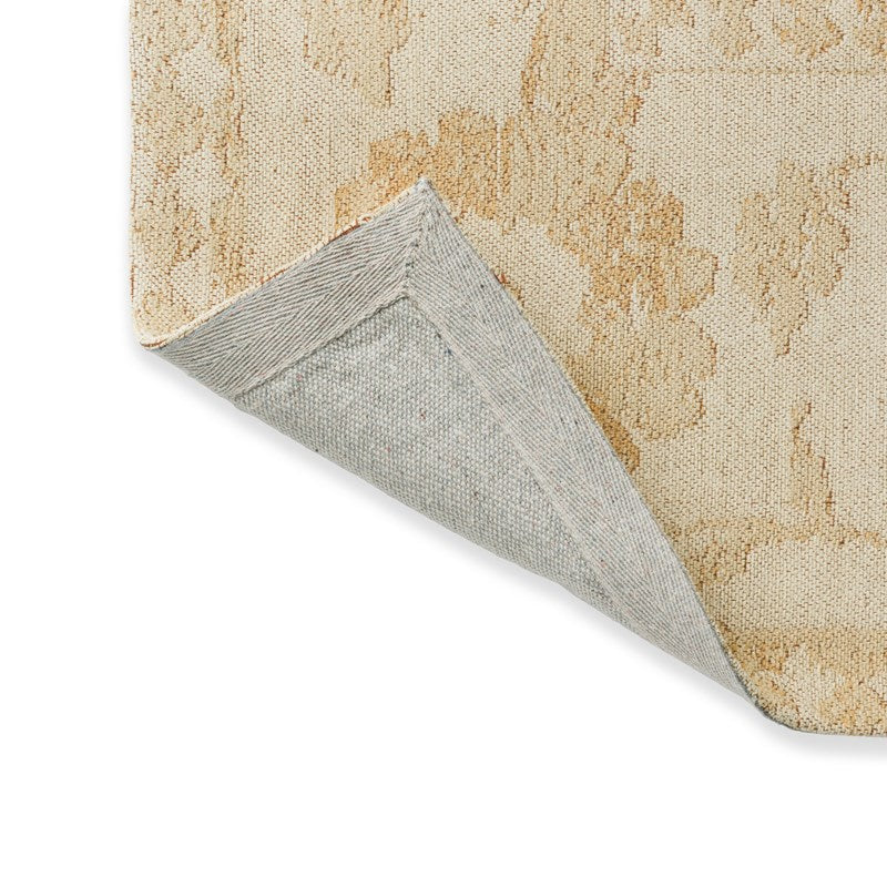 Laura Ashley Newborough Jacquard Pale Gold Rug