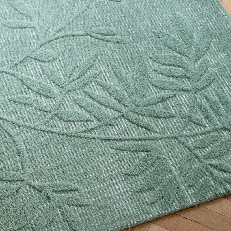 Laura Ashley Mari Botanical Mineral Green Rug