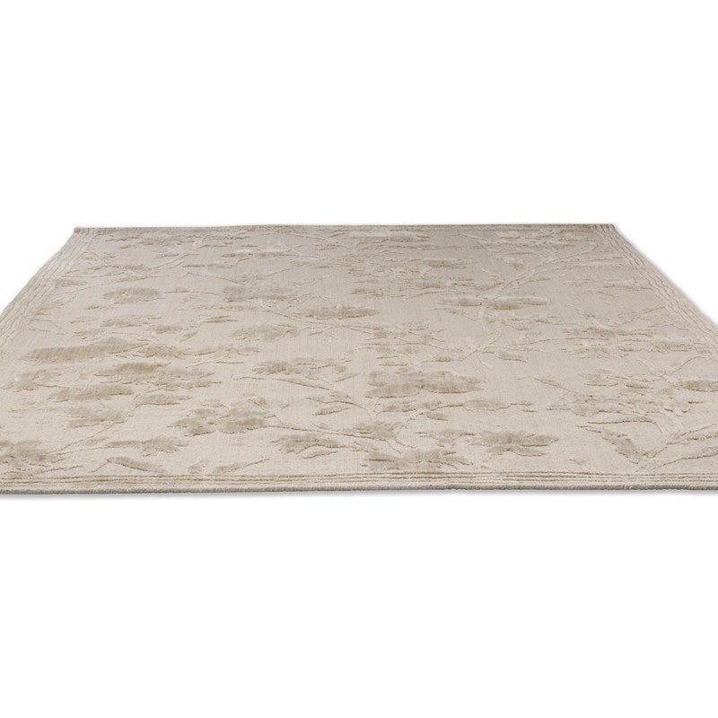 Laura Ashley Rye Gloral Jacquard Natural Rug