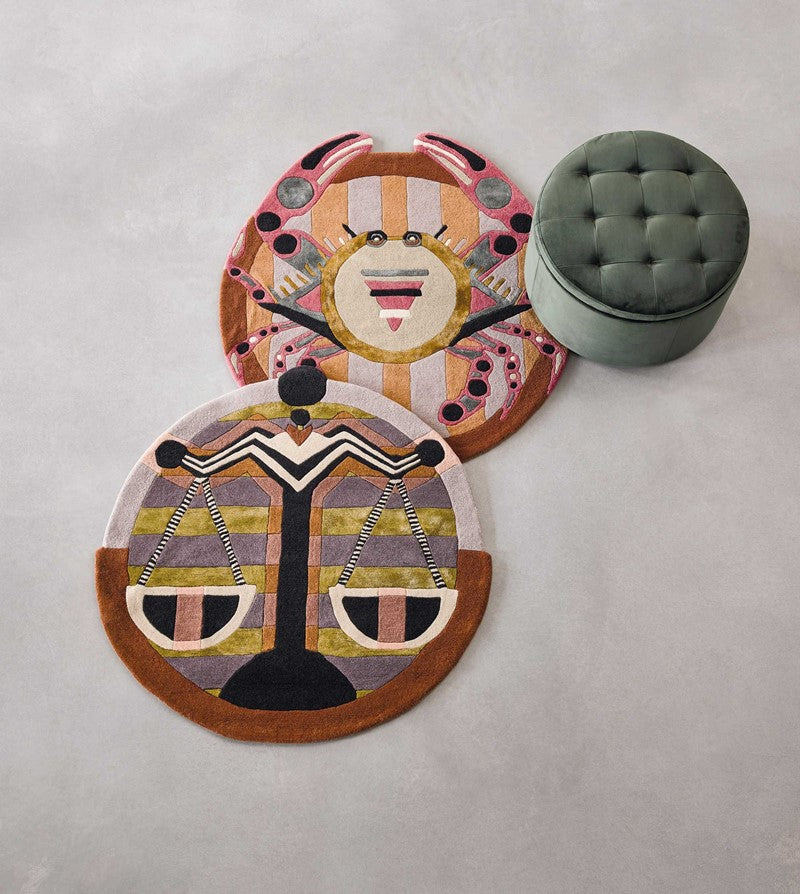 Ted Baker Zodiac Cancer Star Sign Circle Rug