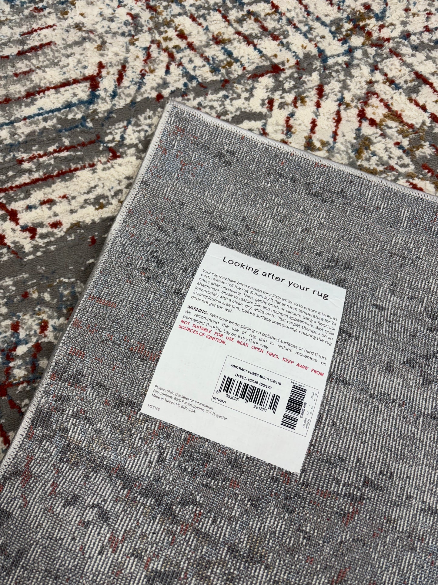 Abstract Cubes Multi 120cm x 170cm