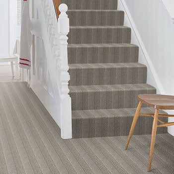 100% Wool Herringstripe Mamaki - 5.30 x 3.40