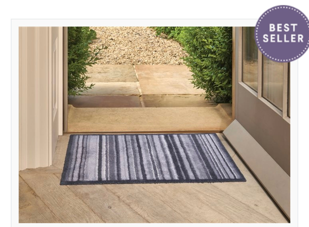 Turtle Mat Slate Stripe - 60cm x 85cm (Medium)