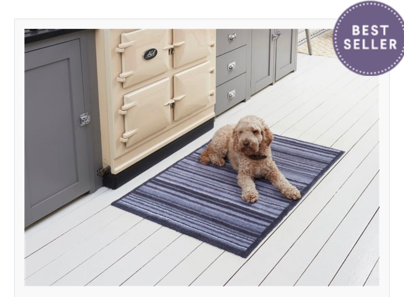 Turtle Mat Slate Stripe - 60cm x 85cm (Medium)