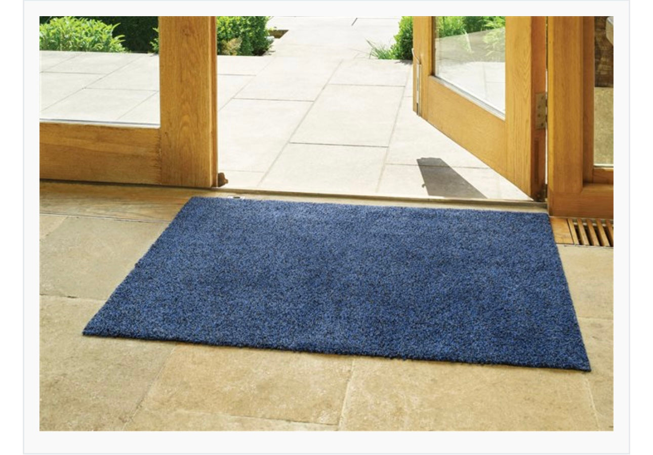 Turtle Mat Plain Blue - 50cm x 75cm (Standard)