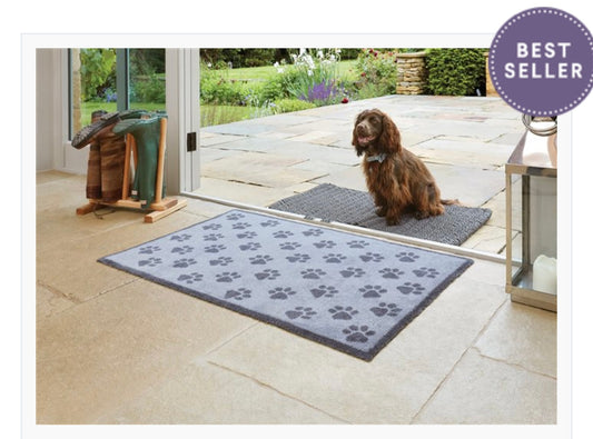 Turtle Mat Paws Grey - 60cm x 85cm (Medium)
