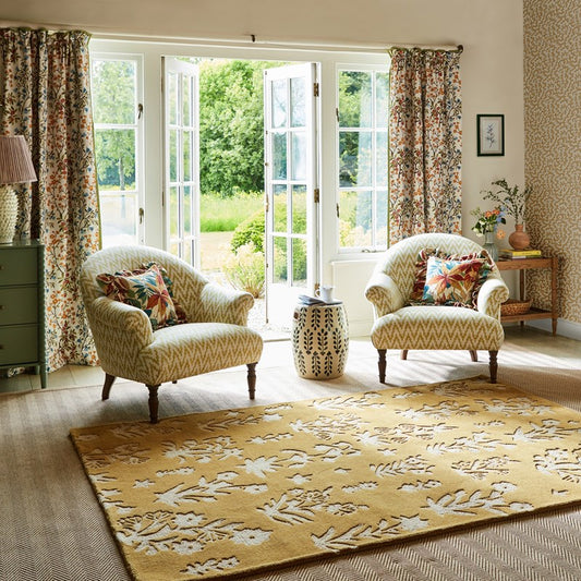 Sanderson Woodland Glade Gold Rug