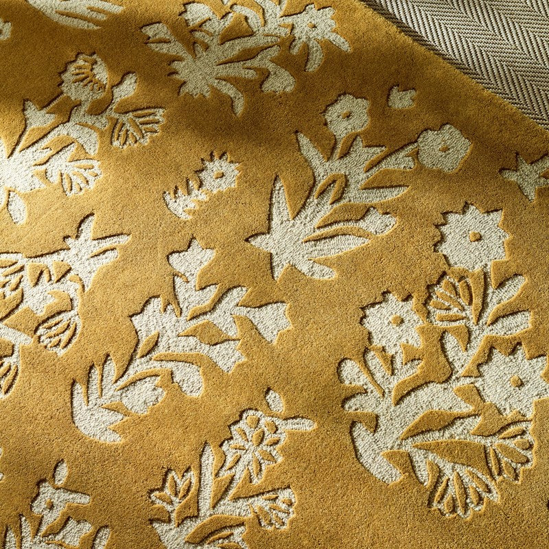 Sanderson Woodland Glade Gold Rug