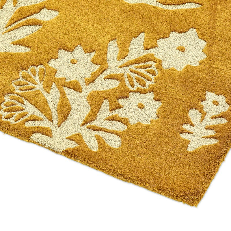 Sanderson Woodland Glade Gold Rug
