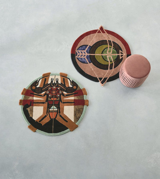 Ted Baker Zodiac Sagittarius Star Sign Circle Rug