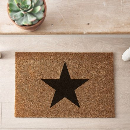Black Star Doormat - 60cm x 40cm
