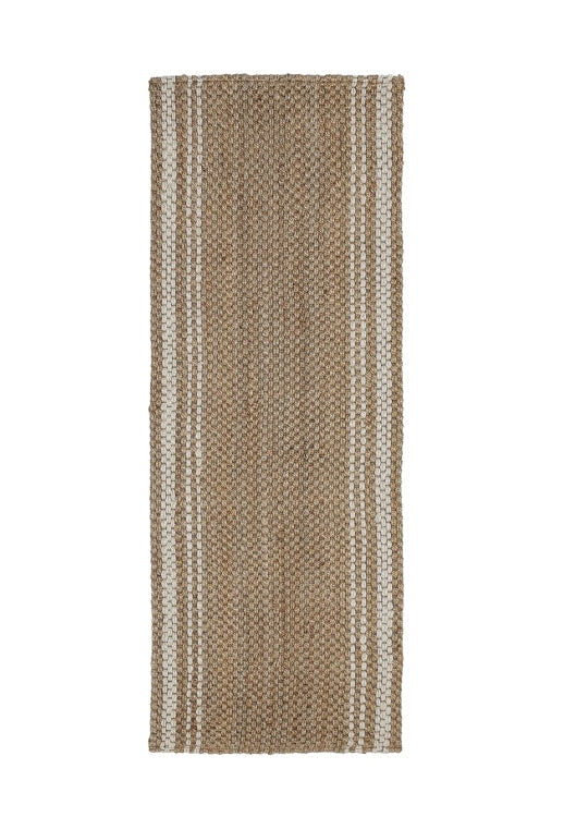 Jute Stripe Runner - 60cm x 180cm