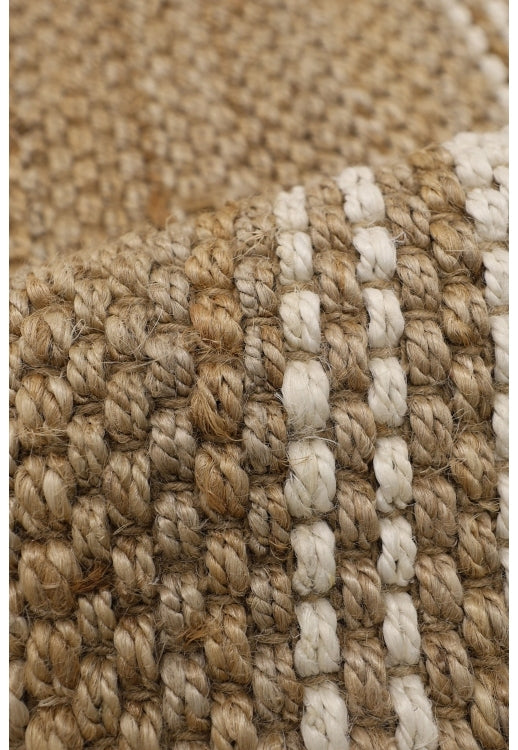 Jute Stripe Runner - 60cm x 180cm