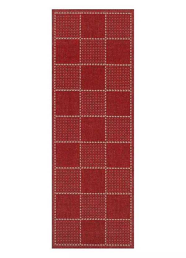 Checked Red Runner - 60cm x 1.8m