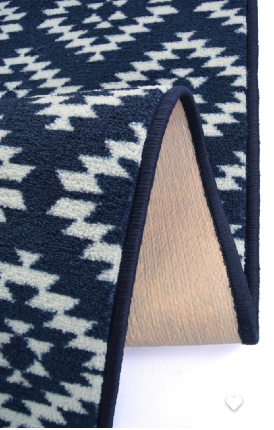 Deco Aztec Blue Runner and Mat -  057 x 230 cm & 057 x 040 cm