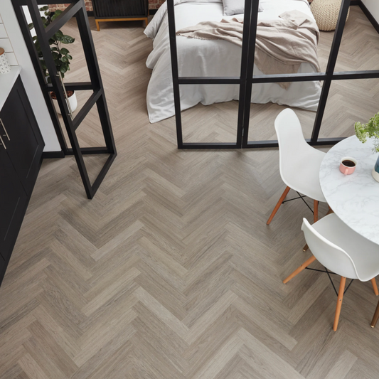 Karndean Knight Grey Stdio Oak Herringbone