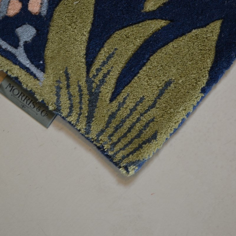 William Morris Strawberry Thief Indigo Rug