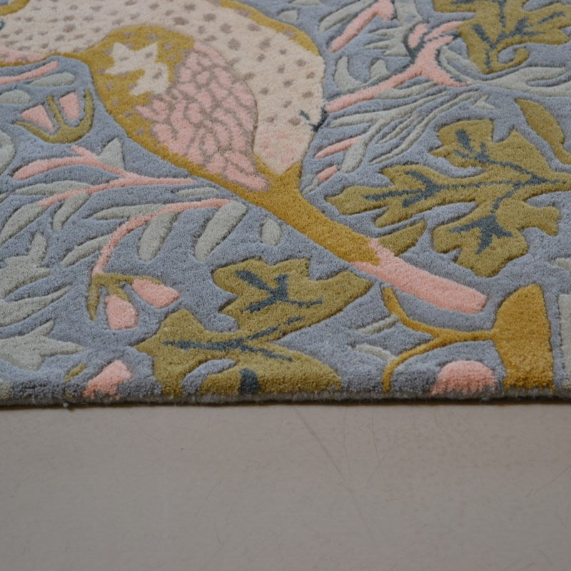 William Morris Strawberry Thief Slate Rug