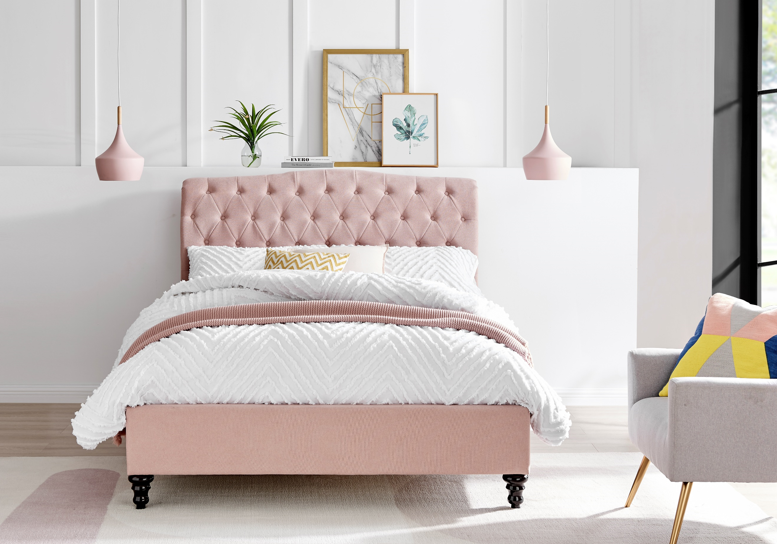 Rosa Fabric Bed